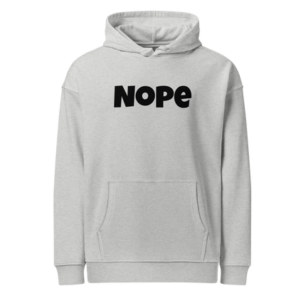 NOPE | Unisex Organic Relaxed Hoodie | BLK FONT