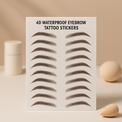 4D Waterproof Eyebrow Tattoo Stickers