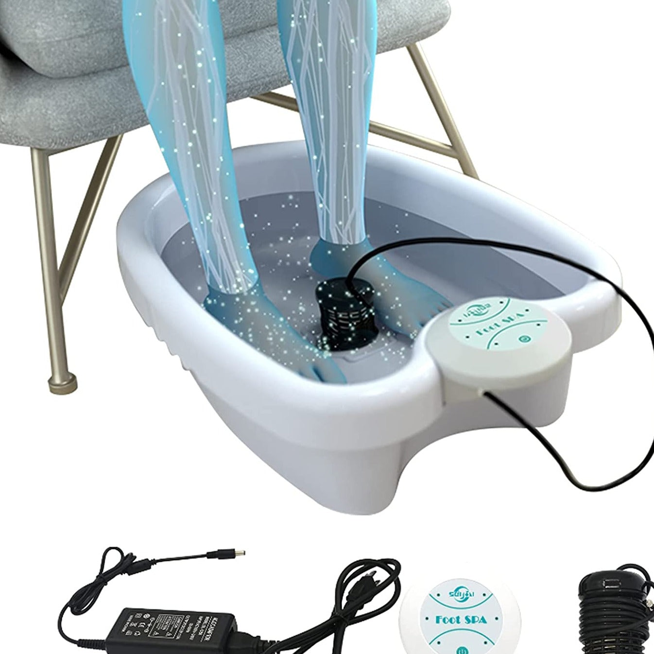 Machine de nettoyage des pieds par bain de détoxification ionique