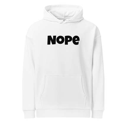 NOPE | Unisex Organic Relaxed Hoodie | BLK FONT