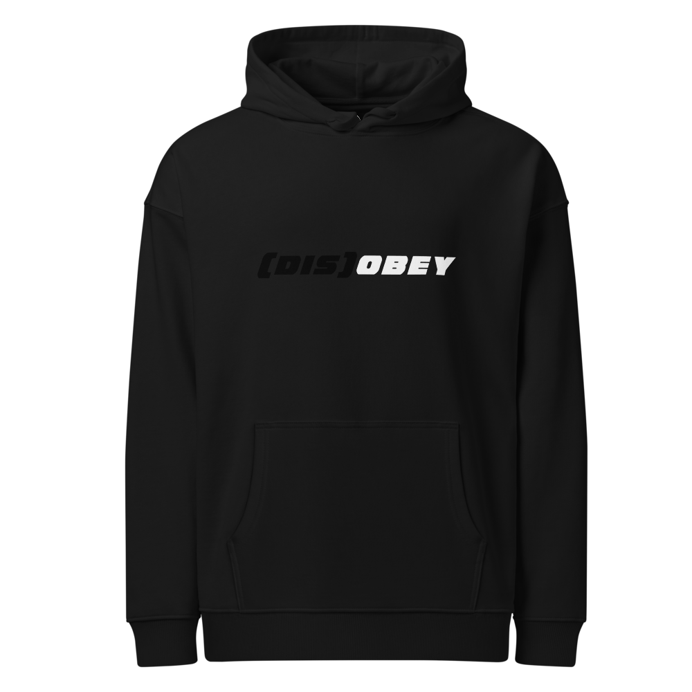 (Dis)obey | Unisex Organic Relaxed Hoodie | BLK
